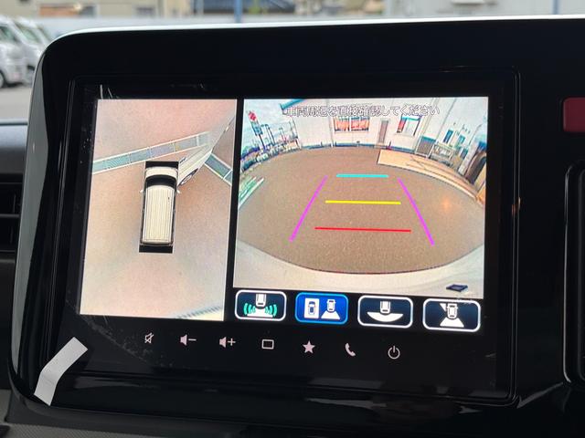スペーシア ＨＹＢＲＩＤ　Ｘ　全方位カメラナビ／メーカー保証　電動スライドドア／助手席アンダーボックス／電動格納ミラー／プッシュスタート／シートヒーター／前後誤発進抑制システム／リヤパーキングセンサー／アイドリングストップ／横滑り防止機能／フロアマット（38枚目）