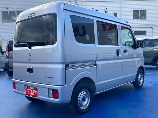 エブリイ ＰＡ　６型　　デモカー使用車　前後衝突軽減ブレーキ　ラジオ　デュアルカメラブレーキサポート（前後衝突軽減ブレーキ）　スピーカー一体型純正ラジオ　エアコン　パワーステアリング　アクセサリーソケット　集中ドアロック　アイドリングストップ（46枚目）