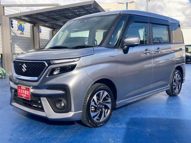 ソリオバンディット バンディット　ＨＹＢＲＩＤ　ＭＶ　２型　　全方位ナビ　ＥＴＣ　デュアルカメラブレーキサポート（前後衝突軽減ブレーキ）　全方位モニター付メモリーナビゲーション（Ｂｌｕｅｔｏｏｔｈ対応）　ＥＴＣ　ＬＥＤヘッドライト　後席両側パワースライドドア　シートヒーター　ＡＣＣ（63枚目）