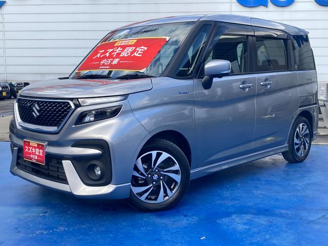 ソリオバンディット バンディット　ＨＹＢＲＩＤ　ＭＶ　２型　　全方位ナビ　ＥＴＣ　デュアルカメラブレーキサポート（前後衝突軽減ブレーキ）　全方位モニター付メモリーナビゲーション（Ｂｌｕｅｔｏｏｔｈ対応）　ＥＴＣ　ＬＥＤヘッドライト　後席両側パワースライドドア　シートヒーター　ＡＣＣ（76枚目）