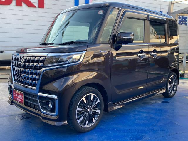 スペーシアカスタム カスタム HYBRID XS 3型 ナビ 全方位カメラ デュアルカメラブレーキサポート(前後衝突軽減ブレーキ) ナビゲーション 全方位カメラパッケージ装着車 ヘッドアップディスプレイ 後席両側パワースライドドア LEDヘッドライト シートヒーター ACC(63枚目)