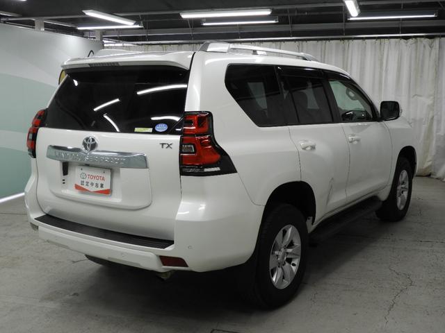 ランドクルーザープラド ＴＸ　Ｌパッケージ　９インチメモリナビ＋バックガイドモニター＋ＥＴＣ＋ドライブレコーダー＋サンルーフ＋本革シート＋シートヒーター＋スマートキー＋ワンオーナー（6枚目）