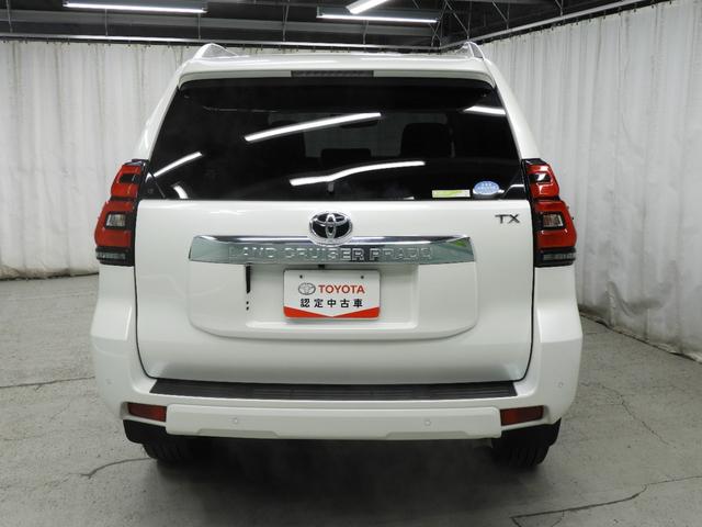 ランドクルーザープラド ＴＸ　Ｌパッケージ　９インチメモリナビ＋バックガイドモニター＋ＥＴＣ＋ドライブレコーダー＋サンルーフ＋本革シート＋シートヒーター＋スマートキー＋ワンオーナー（7枚目）