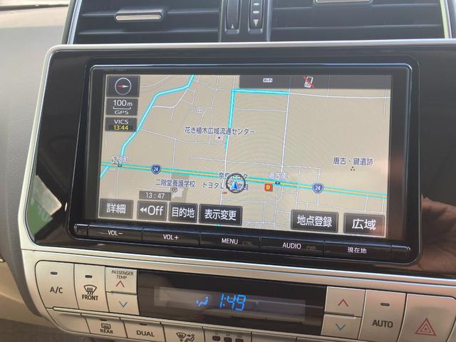 ランドクルーザープラド ＴＸ　Ｌパッケージ　９インチメモリナビ＋バックガイドモニター＋ＥＴＣ＋ドライブレコーダー＋サンルーフ＋本革シート＋シートヒーター＋スマートキー＋ワンオーナー（23枚目）