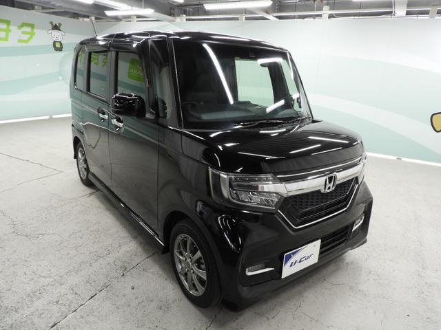 N-BOXカスタム G・Lターボホンダセンシング メモリナビ+バックモニター+ETC+ドライブレコーダー+合成皮革シート+両側パワースライドドア+スマートキー+ワンオーナー(4枚目)