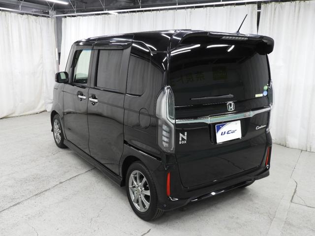N-BOXカスタム G・Lターボホンダセンシング メモリナビ+バックモニター+ETC+ドライブレコーダー+合成皮革シート+両側パワースライドドア+スマートキー+ワンオーナー(8枚目)