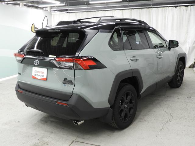 RAV4 ハイブリッドアドベンチャー オフロードパッケージII 試乗車+10.5インチTCナビ+パノラミックビューモニター+ETC+ドライブレコーダー前後+BSM+合成皮革シート+スマートキー+ワンオーナー(6枚目)