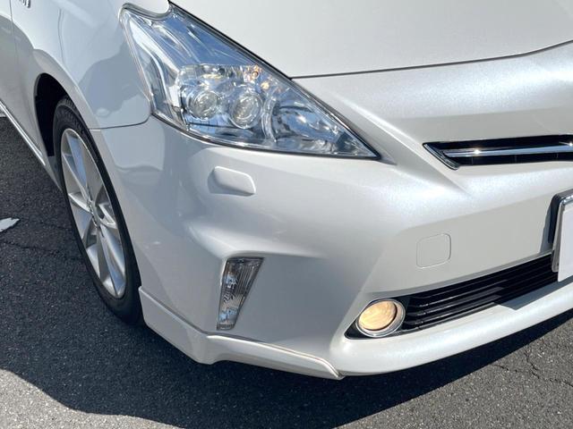 プリウスアルファ Ｓツーリングセレクション　ＳＤナビ　ＬＥＤヘッド　ビルトインＥＴＣ　オートライト　オートエアコン　純正１７インチアルミ　Ｂｌｕｅｔｏｏｔｈ　フルセグ（10枚目）