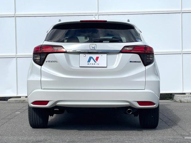 ヴェゼル ハイブリッドZ・ホンダセンシング 純正SDナビ バックカメラ 衝突被害軽減システム レーダークルーズ ハーフレザーシート ドラレコ スマートキー LEDヘッド ビルトインETC オートライト オートエアコン 純正17インチアルミ(15枚目)