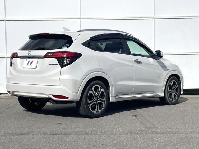 ヴェゼル ハイブリッドZ・ホンダセンシング 純正SDナビ バックカメラ 衝突被害軽減システム レーダークルーズ ハーフレザーシート ドラレコ スマートキー LEDヘッド ビルトインETC オートライト オートエアコン 純正17インチアルミ(17枚目)