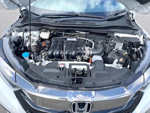 ヴェゼル ハイブリッドZ・ホンダセンシング 純正SDナビ バックカメラ 衝突被害軽減システム レーダークルーズ ハーフレザーシート ドラレコ スマートキー LEDヘッド ビルトインETC オートライト オートエアコン 純正17インチアルミ(18枚目)