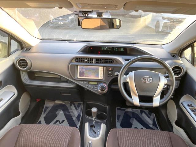 アクア G 純正SDナビ バックカメラ ドラレコ コーナーセンサー スマートキー HIDヘッド ETC オートライト CD DVD再生 地デジ(2枚目)