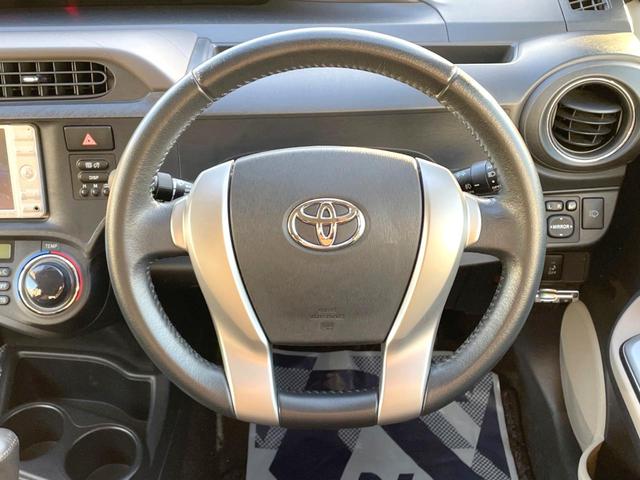 アクア G 純正SDナビ バックカメラ ドラレコ コーナーセンサー スマートキー HIDヘッド ETC オートライト CD DVD再生 地デジ(21枚目)