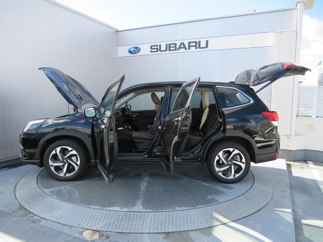 フォレスター アドバンス 新世代アイサイト搭載車 ブラウン内装本革シート リバース連動ドアミラー ドアミラーメモリーオート格納機能 アクセスキー対応運転席シートポジションメモリー アイサイトセイフティプラス ステアリングヒーター 前後席シートヒーター(61枚目)