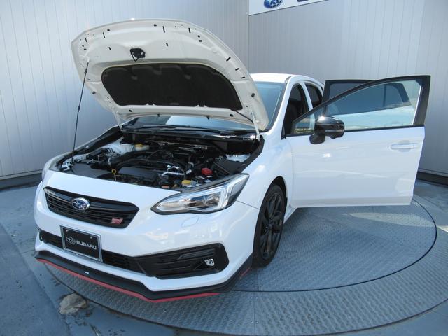 インプレッサスポーツ STIスポーツ アイサイト搭載車 アイサイトセイフティプラス 8インチメモリーナビゲーション ナビ連動ETC 前後録画型ドラレコ ステアリング連動バックカメラ スバルリヤビークルディテクション サイドビューモニター フロントカメラ(56枚目)