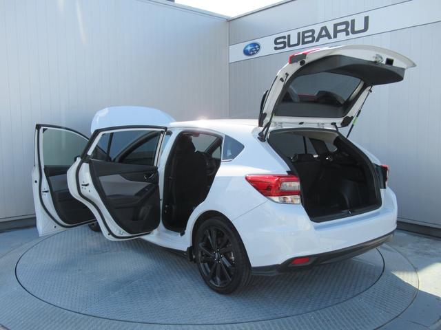 インプレッサスポーツ STIスポーツ アイサイト搭載車 アイサイトセイフティプラス 8インチメモリーナビゲーション ナビ連動ETC 前後録画型ドラレコ ステアリング連動バックカメラ スバルリヤビークルディテクション サイドビューモニター フロントカメラ(57枚目)