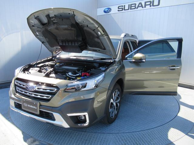 レガシィアウトバック リミテッドＥＸ　アイサイトＸ搭載車　タン内装本革シート　タン内装本革シート　ハーマンカードンサウンドシステム　ルーフレール　前方録画型ドラレコ　左右前後席シートヒーター　ハンドルヒーター　ハンズフリーオープンパワーリヤゲート（62枚目）