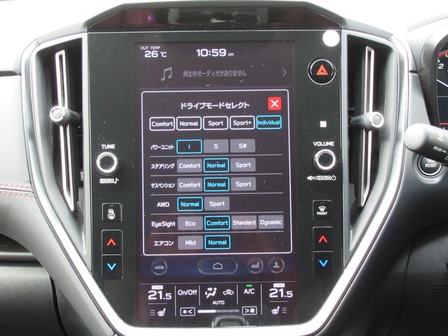 レヴォーグ ＳＴＩスポーツ　ＥＸ　アイサイトＸ搭載車　スマートリヤビューミラー　ＺＦ製電子制御ダンパー　ドライブモードセレクト　ＳＴＩロゴ入り大型マフラーカッター　レッドステッチ入りボルドー色本革スポーツシート（24枚目）