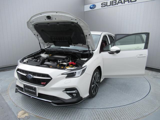 レヴォーグ ＳＴＩスポーツ　ＥＸ　アイサイトＸ搭載車　スマートリヤビューミラー　ＺＦ製電子制御ダンパー　ドライブモードセレクト　ＳＴＩロゴ入り大型マフラーカッター　レッドステッチ入りボルドー色本革スポーツシート（64枚目）