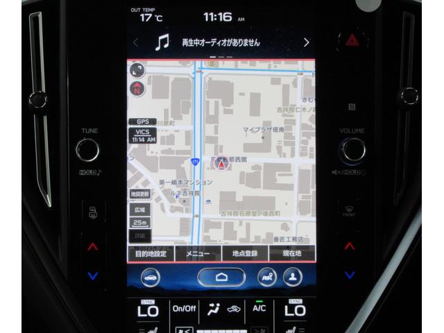 レヴォーグ STIスポーツ EX アイサイトX搭載車 スマートリヤビューミラー ZF製電子制御ダンパー ドライブモードセレクト STIロゴ入り大型マフラーカッター レッドステッチ入りボルドー色本革スポーツシート(17枚目)