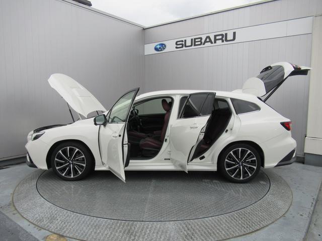 レヴォーグ STIスポーツ EX アイサイトX搭載車 スマートリヤビューミラー ZF製電子制御ダンパー ドライブモードセレクト STIロゴ入り大型マフラーカッター レッドステッチ入りボルドー色本革スポーツシート(64枚目)