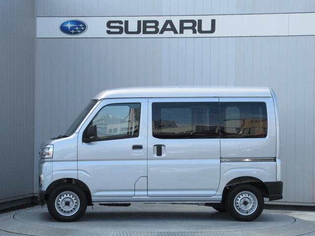 サンバーバン トランスポータースマートアシスト　元社用車　スマートアシスト３搭載　電子制御式４ＷＤ　夜間認識機能　標識認識　路側逸脱警報　ふらつき警報　ハイビームアシスト　前方録画型ドラレコ（5枚目）