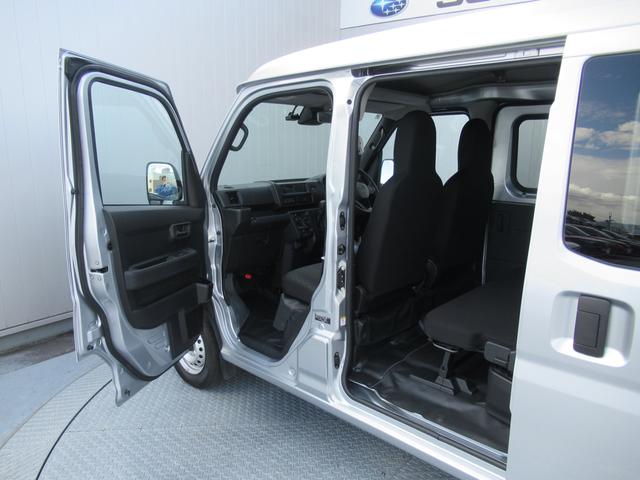 サンバーバン トランスポータースマートアシスト　元社用車　スマートアシスト３搭載　電子制御式４ＷＤ　夜間認識機能　標識認識　路側逸脱警報　ふらつき警報　ハイビームアシスト　前方録画型ドラレコ（22枚目）