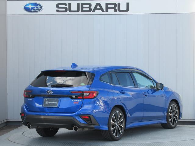 レヴォーグ STIスポーツ EX アイサイトX搭載車 スマートリヤビューミラー ZF製電子制御ダンパー ドライブモードセレクト STIロゴ入り大型マフラーカッター レッドステッチ入りボルドー色本革スポーツシート(4枚目)