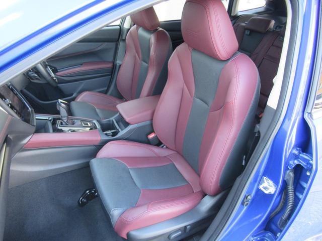 レヴォーグ STIスポーツ EX アイサイトX搭載車 スマートリヤビューミラー ZF製電子制御ダンパー ドライブモードセレクト STIロゴ入り大型マフラーカッター レッドステッチ入りボルドー色本革スポーツシート(38枚目)