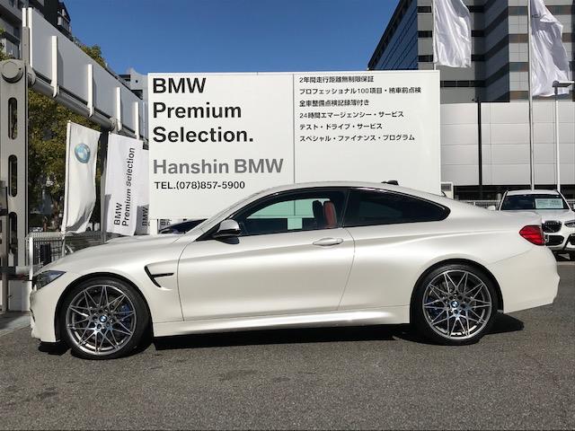 M4クーペ コンペティション サキールオレンジレザー アダプティブMサスペンション 専用20インチアルミ LEDヘッドライト レーンチェンジウォーニング 純正HDDナビ地デジ カーボンルーフ 軽量化シート F82(7枚目)