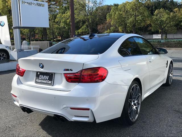 M4クーペ コンペティション サキールオレンジレザー アダプティブMサスペンション 専用20インチアルミ LEDヘッドライト レーンチェンジウォーニング 純正HDDナビ地デジ カーボンルーフ 軽量化シート F82(10枚目)