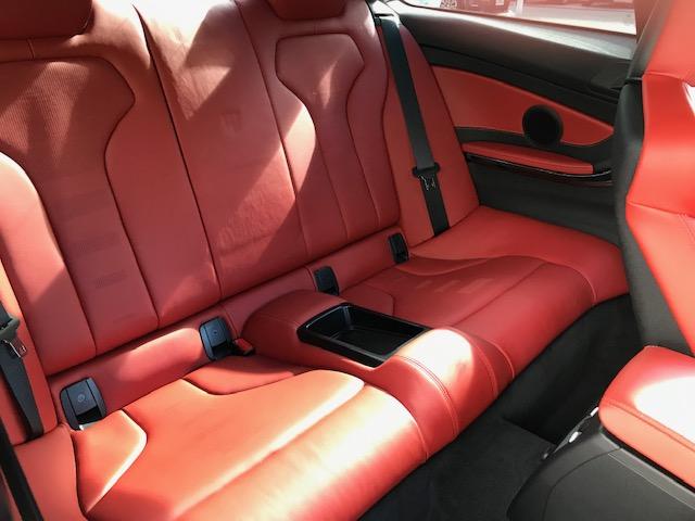 M4クーペ コンペティション サキールオレンジレザー アダプティブMサスペンション 専用20インチアルミ LEDヘッドライト レーンチェンジウォーニング 純正HDDナビ地デジ カーボンルーフ 軽量化シート F82(15枚目)