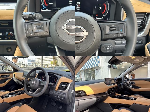 エクストレイル Ｇ　ｅ－４ＯＲＣＥ　ユーザー買取　タンナッパ革シート　プロパイロット　パノラミックビューモニター　ＢＳＭ　デジタルミラー　ハンドルヒーター　前後ドライブレコーダー　シートヒーター　スペアスマートキー（8枚目）