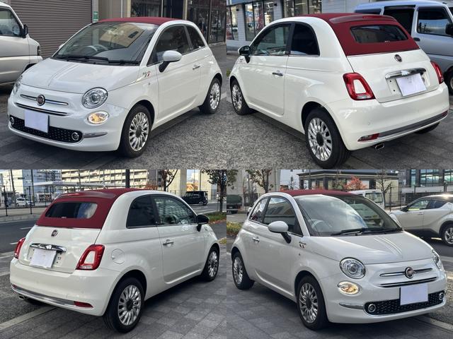 ５００Ｃ ツインエア　ドルチェヴィータ　ユーザー買取　ソフトトップ　幌赤　白黒ハーフレザーシート　ディスプレイオーディオ　パドルシフト　クルーズコントロール　ＥＴＣ　スペアスマートキー（9枚目）
