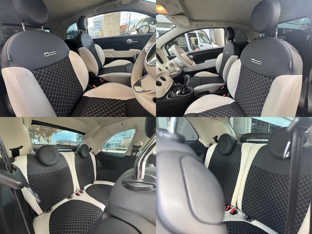 ５００Ｃ ツインエア　ドルチェヴィータ　ユーザー買取　ソフトトップ　幌赤　白黒ハーフレザーシート　ディスプレイオーディオ　パドルシフト　クルーズコントロール　ＥＴＣ　スペアスマートキー（14枚目）