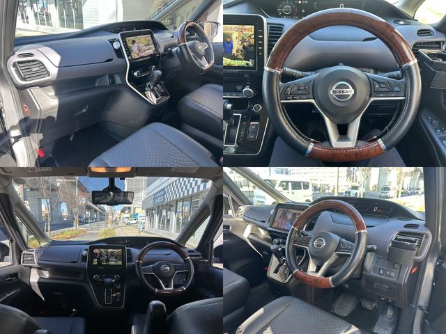 セレナ ハイウェイスターV 全周囲C デジタルミラー LEDヘッド 両側パワースライドドア プロパイロット Rカメラ 衝突軽減システム スタッドレスタイヤ付 レーンキーピング ワンオーナー 防水シート(14枚目)