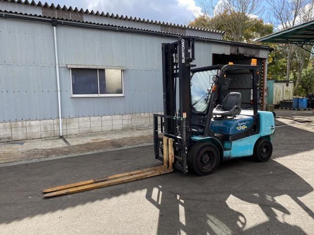 日本 住友/3.0t ディーゼル車/2738時間/揚高4.055m/フォークシフト/ナンバー取得可能(17467)(2枚目)
