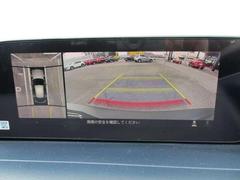 ３６０度ビューカメラを搭載。４方の小型カメラの映像を処理し、車両真上からの映像に変換しています。駐車時大いに役に立ちます。 5