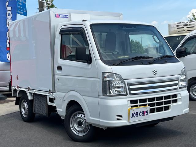 キャリイトラック ＨＩＹＡＴＴＯシリーズ　冷蔵冷凍車　デンソー製　低温　－３２℃設定　４ＷＤ　ＡＴ　届出済未使用車　６６０ｃｃ　最大積載量３５０ｋｇ　２コンプレッサー　セーフティ・サポート　片側スライドドア　プラスチックスノコ　両側９０度ストッパー（4枚目）