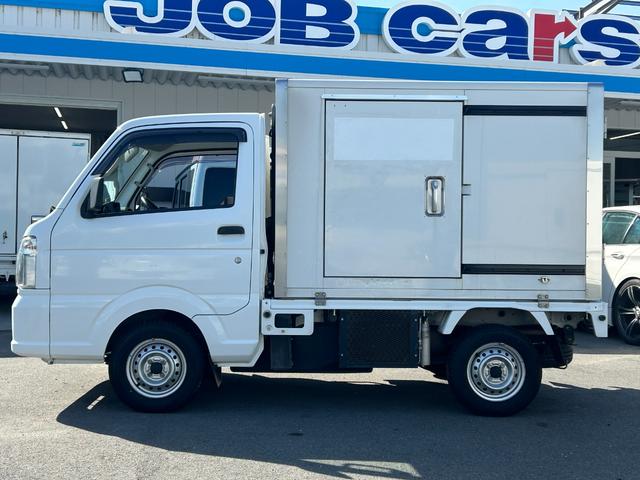 キャリイトラック 冷蔵 冷凍車 サーモキング製 ‐5℃設定 中温 AT ナビ ETC 集中ドアロック 片側スライド 木製スノコ 1コンプ(6枚目)