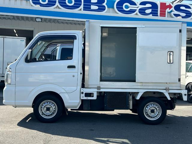 キャリイトラック 冷蔵 冷凍車 サーモキング製 ‐5℃設定 中温 AT ナビ ETC 集中ドアロック 片側スライド 木製スノコ 1コンプ(7枚目)