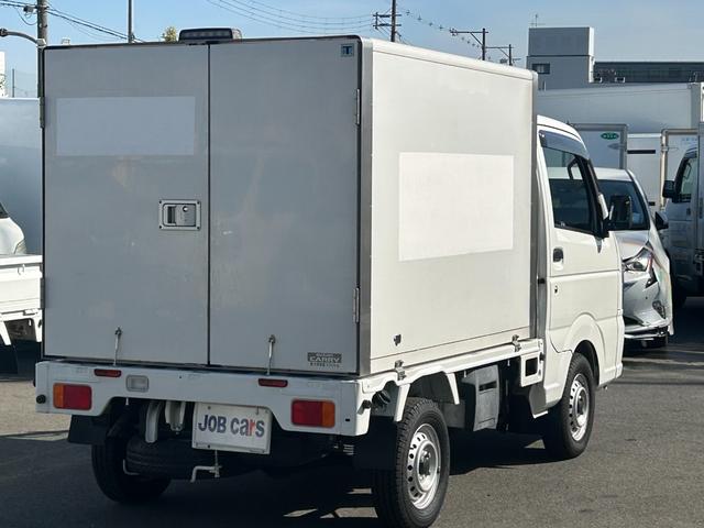 キャリイトラック 冷蔵 冷凍車 サーモキング製 ‐5℃設定 中温 AT ナビ ETC 集中ドアロック 片側スライド 木製スノコ 1コンプ(8枚目)
