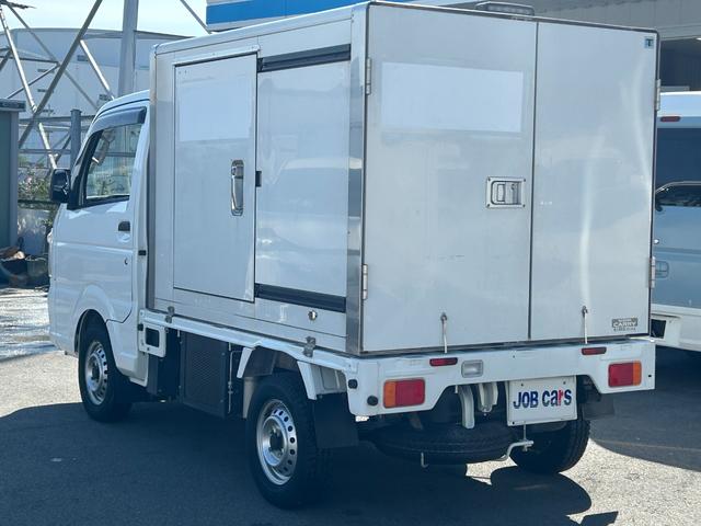 キャリイトラック 冷蔵 冷凍車 サーモキング製 ‐5℃設定 中温 AT ナビ ETC 集中ドアロック 片側スライド 木製スノコ 1コンプ(9枚目)