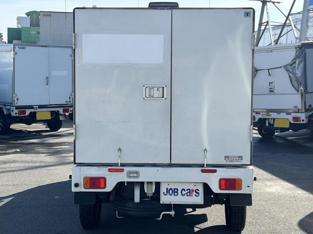 キャリイトラック 冷蔵 冷凍車 サーモキング製 ‐5℃設定 中温 AT ナビ ETC 集中ドアロック 片側スライド 木製スノコ 1コンプ(10枚目)