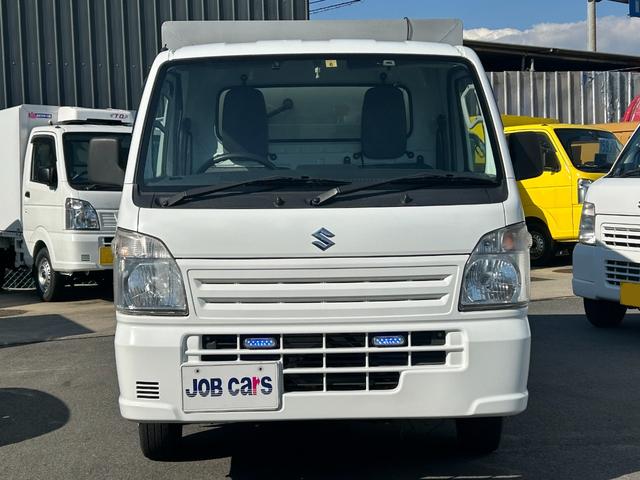 キャリイトラック 冷凍 冷蔵車 サーモキング製 -20℃設定 低温 AT 4WD ETC バックカメラ 室内灯 キーレス パワーウィンドウ 片側スライド 両側90度ストッパー付 荷室カーテン 木製スノコ(4枚目)