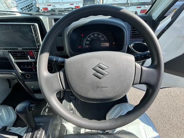 キャリイトラック 冷凍 冷蔵車 サーモキング製 -20℃設定 低温 AT 4WD ETC バックカメラ 室内灯 キーレス パワーウィンドウ 片側スライド 両側90度ストッパー付 荷室カーテン 木製スノコ(22枚目)