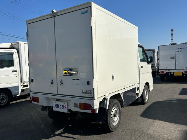 ハイゼットトラック 冷蔵 冷凍車 デンソー製 ‐7℃設定 中温 AT ETC 集中ドアロック プラスチックスノコ 片側スライド 片側90度ストッパー(8枚目)