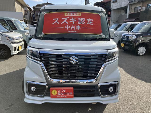 スペーシア カスタム　ＨＹＢＲＩＤ　ＸＳターボ　全方位カメラ付きナビ　衝突被害軽減ブレーキ・後退時ブレーキサポート・ＥＴＣ・パワースライドドア・ＬＥＤヘッドランプ・フォグランプ・キーレスプッシュスタート・フルオートエアコン・シートヒーター・クルーズコントロール（2枚目）