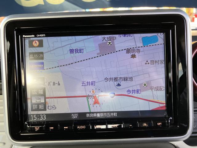 スペーシア ＨＹＢＲＩＤ　Ｘ　全方位カメラ付きナビゲーション・ＥＴＣ　衝突被害軽減ブレーキ・後退時ブレーキサポート・パワースライドドア・フルオートエアコン・ＵＳＢ給電・シートヒーター・キーレスプッシュスタート・ステアリングオーディオスイッチ（10枚目）