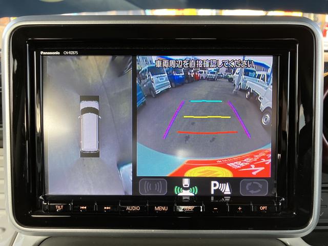 スペーシア ＨＹＢＲＩＤ　Ｘ　全方位カメラ付きナビゲーション・ＥＴＣ　衝突被害軽減ブレーキ・後退時ブレーキサポート・パワースライドドア・フルオートエアコン・ＵＳＢ給電・シートヒーター・キーレスプッシュスタート・ステアリングオーディオスイッチ（31枚目）